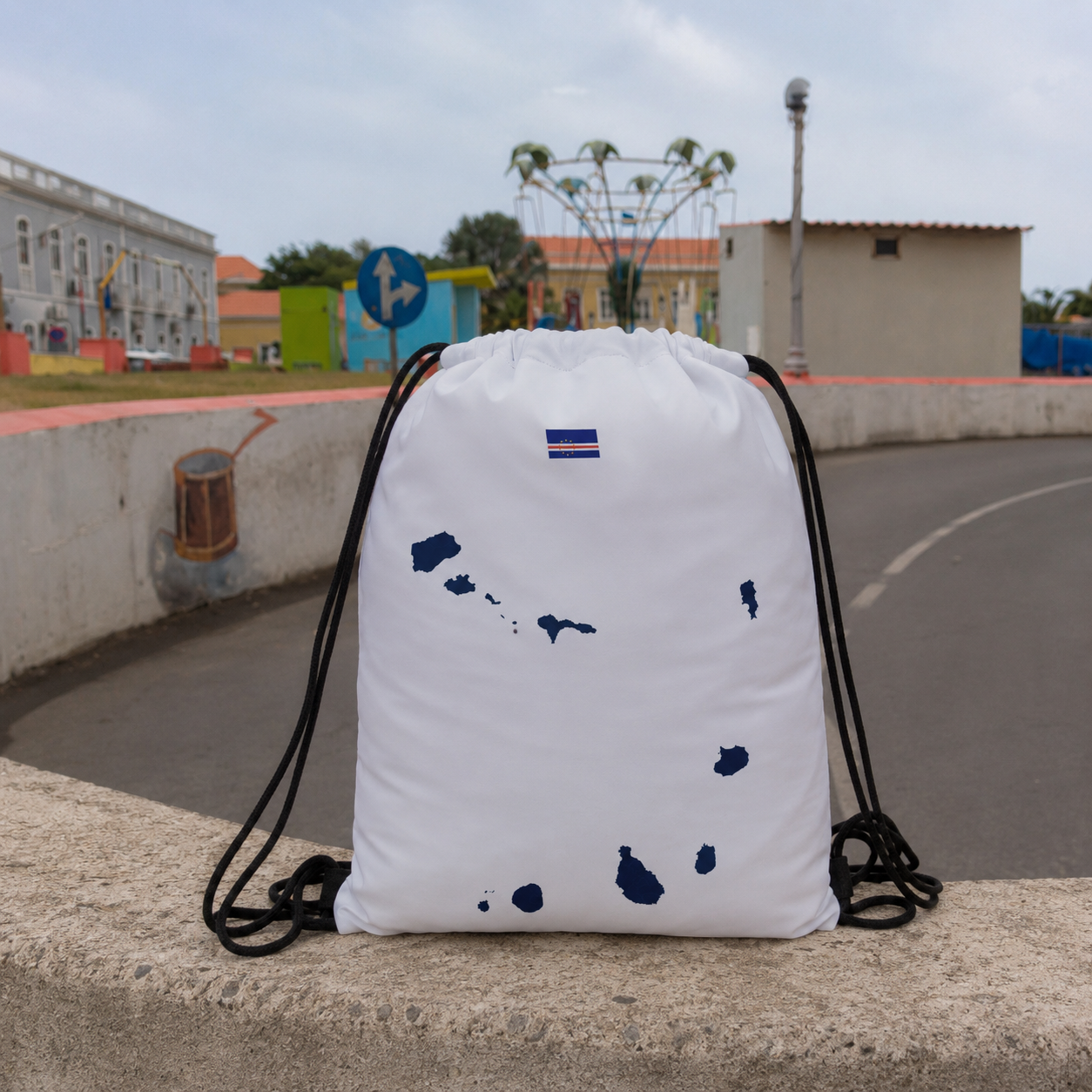 Cabo Verde Drawstring Bag - Map Edition