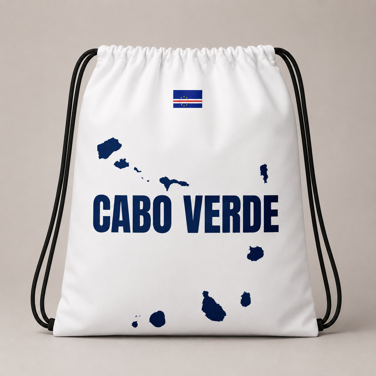 Cabo Verde Drawstring Bag - Map Edition