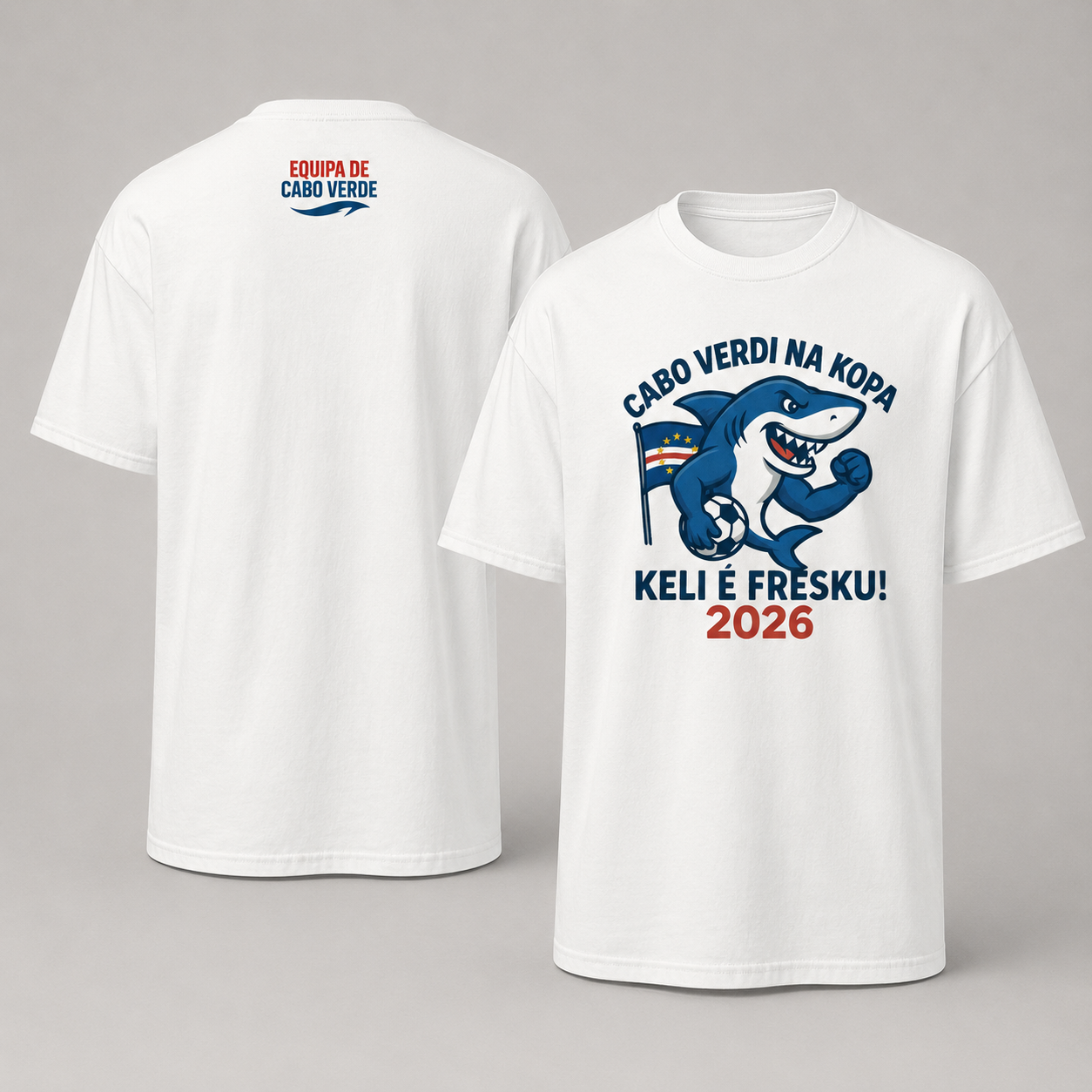 "Cabo Verde na Kopa 2026" T-shirt - Supporter Edition (Unisex)