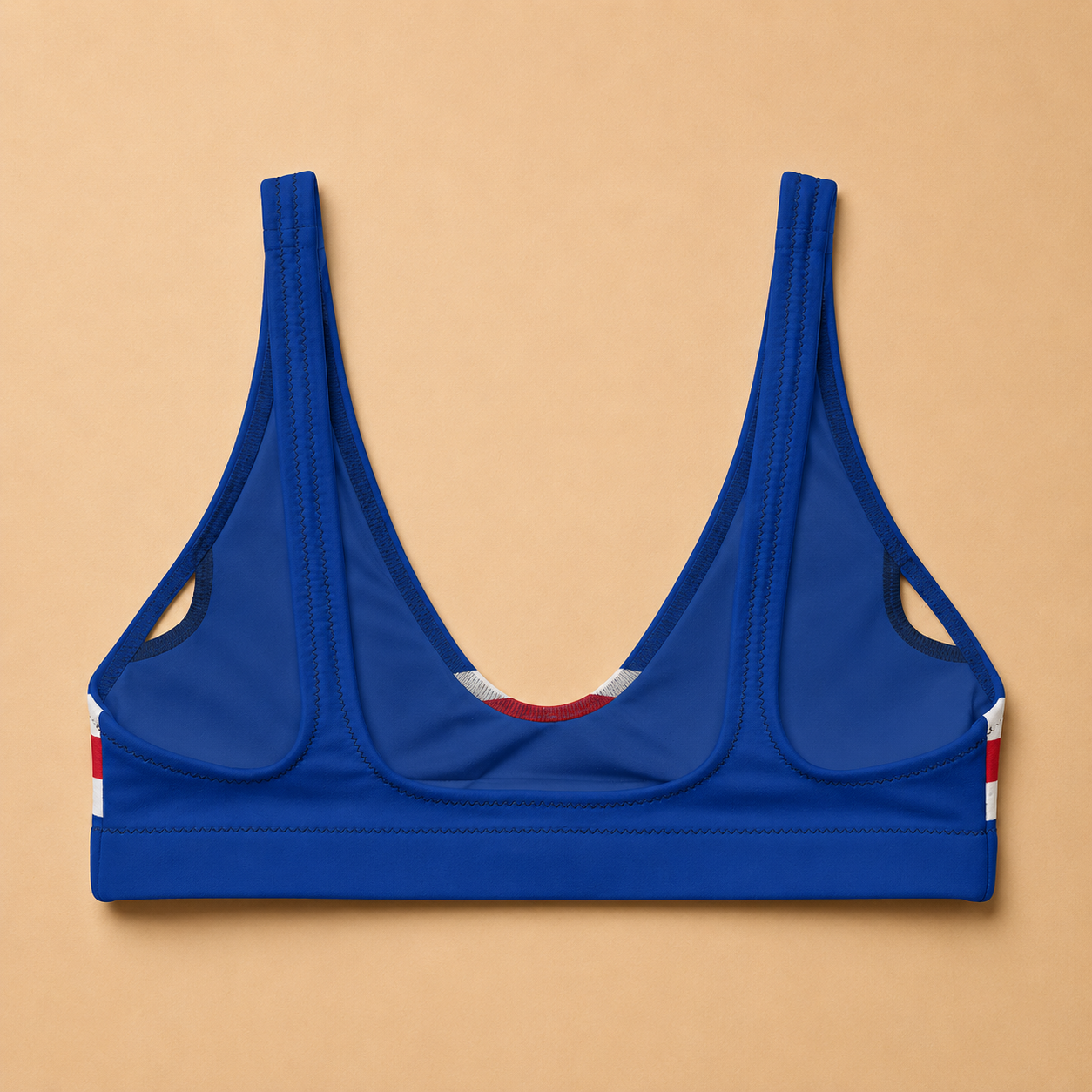 Parte de Cima de Biquíni Acolchoada Bandeira Cabo Verde - Mulher