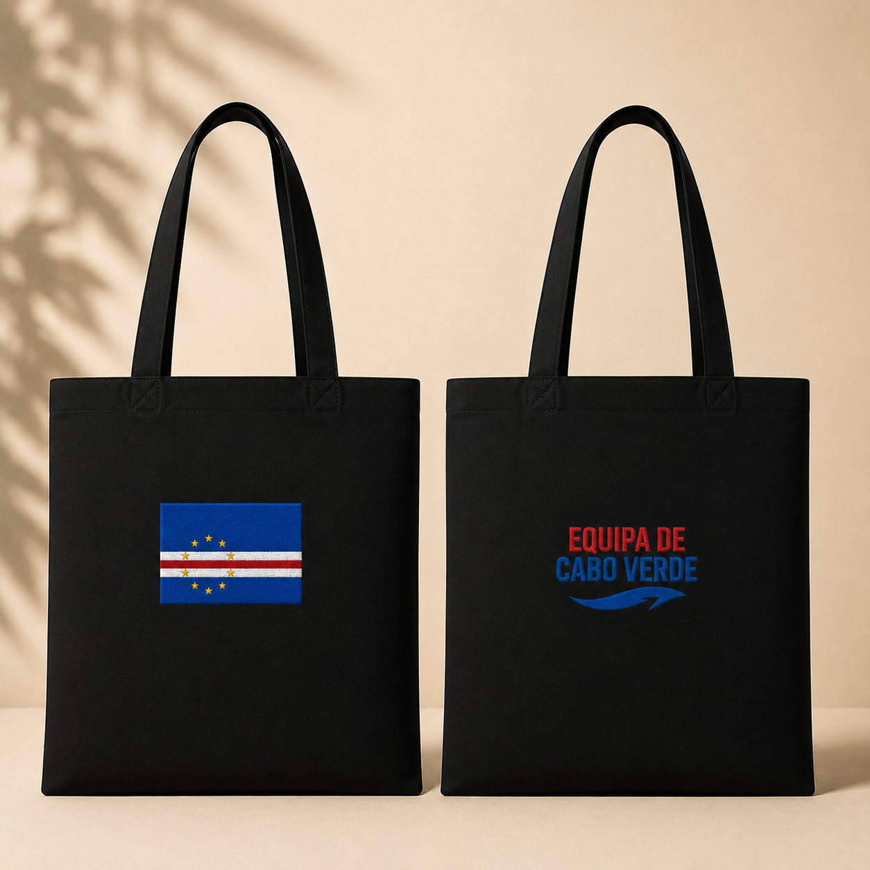Tote bag en coton coloré - Drapeu Cabo Verde