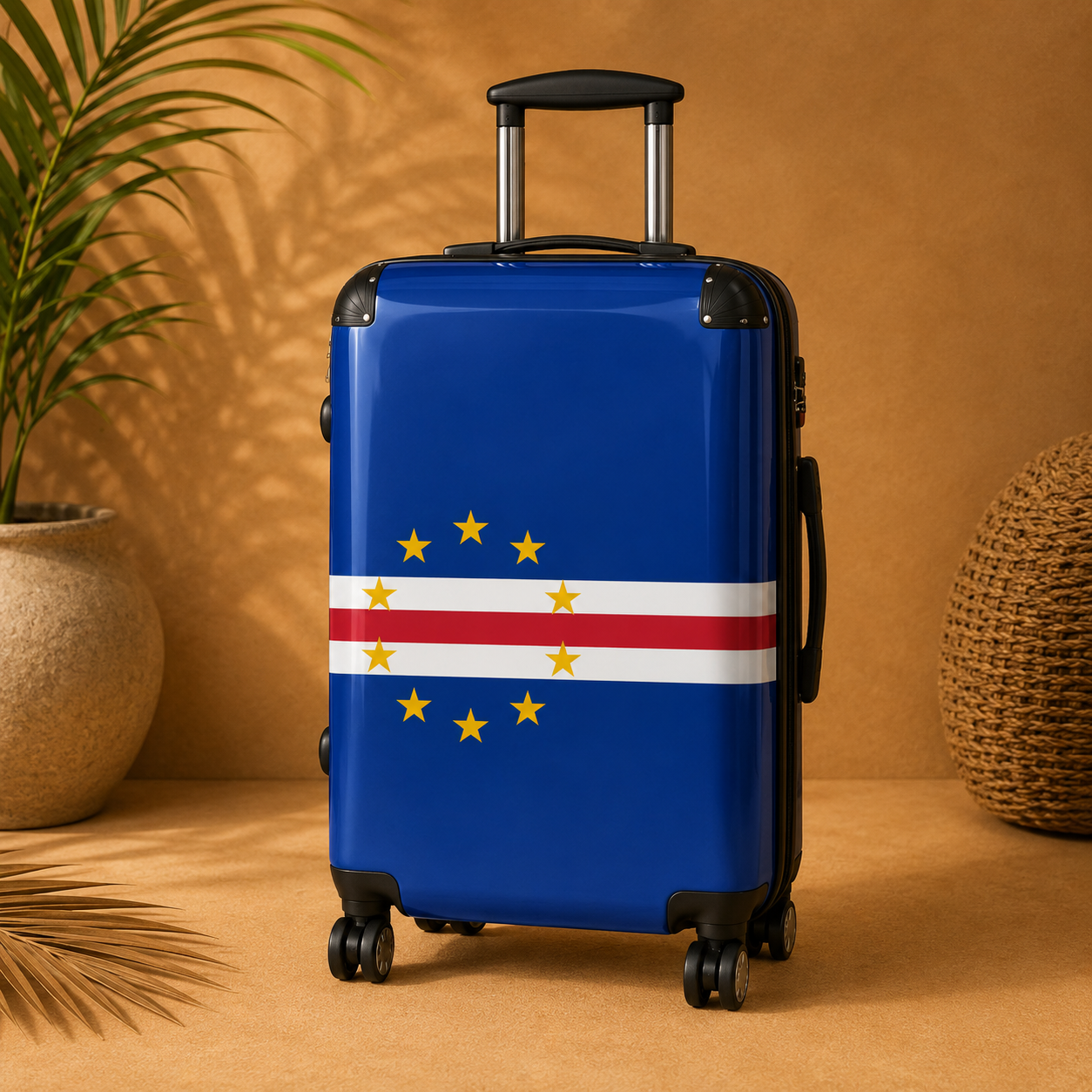 Valise à coque rigide - Drapeau Cabo Verde