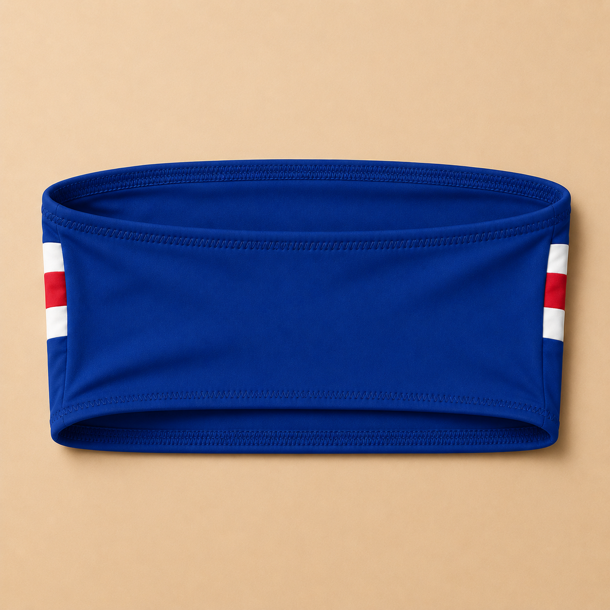 Top de Biquíni sem Alças Reciclado Bandeira Cabo Verde — Mulher