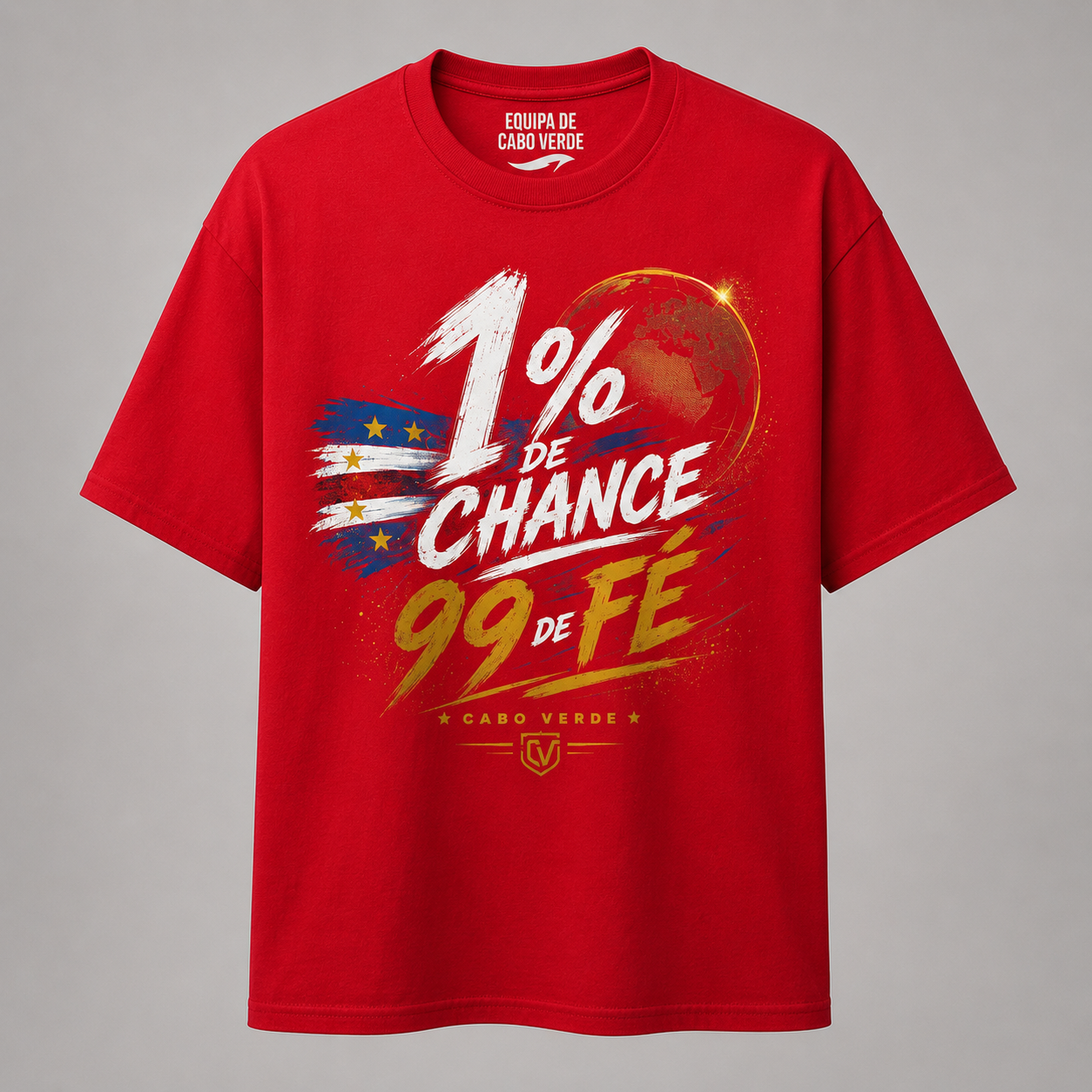 T-shirt classique unisexe - 1% de chance. 99% de fé